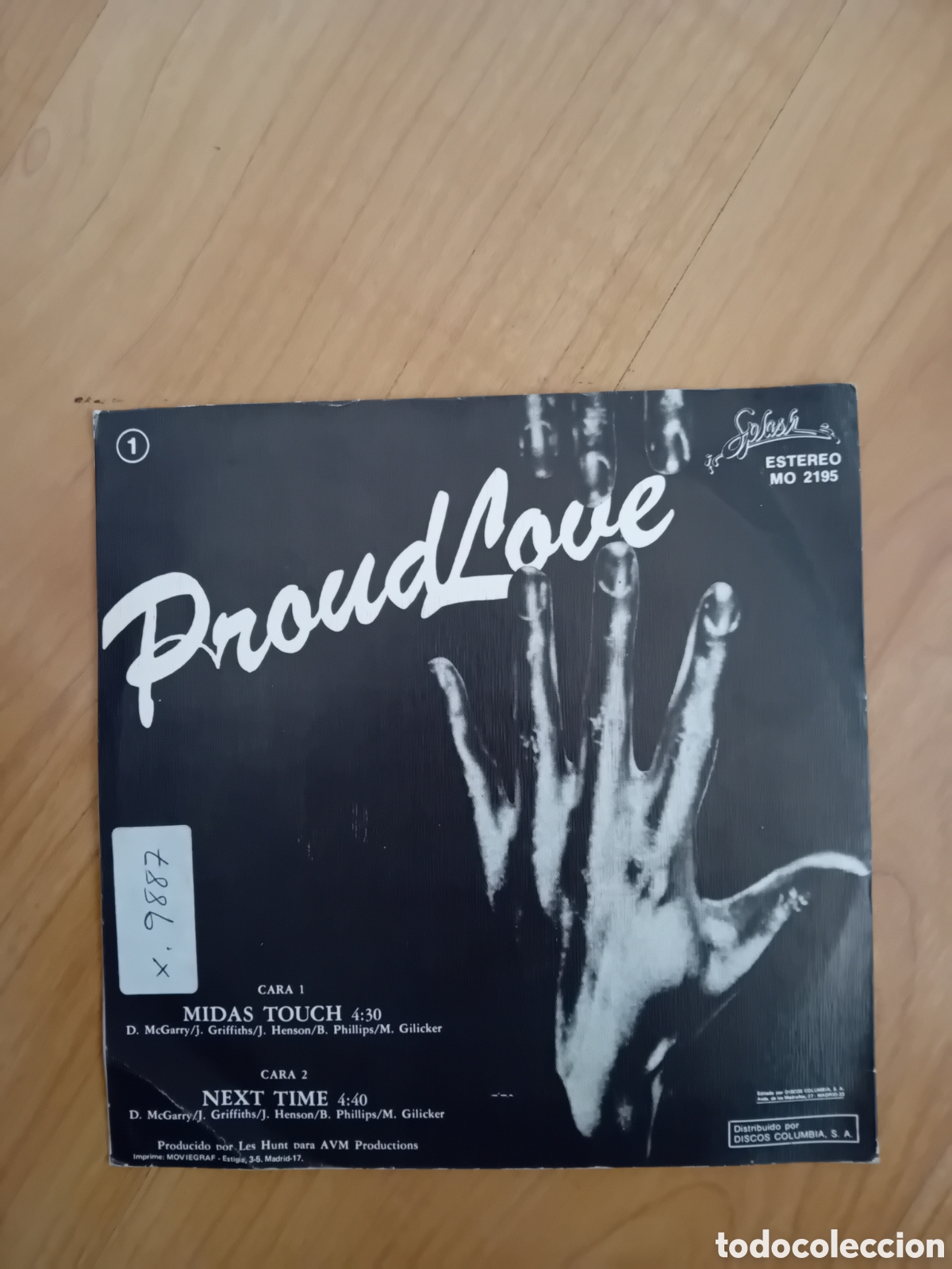 Discos de vinilo: PROUDLOVE. MIDAS TOUCH - Foto 2