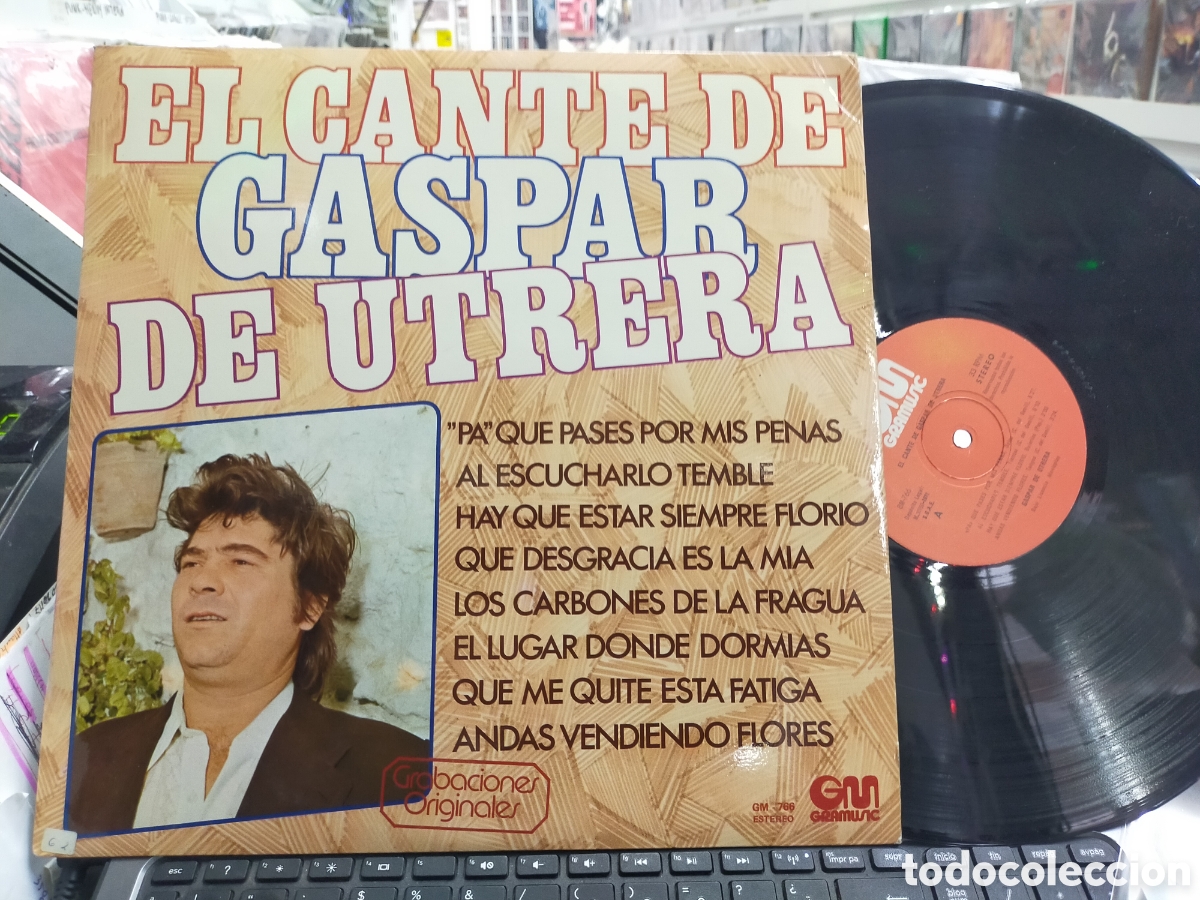 Discos de vinilo: El cante de Gaspar de utrera lp 1978 - Foto 1