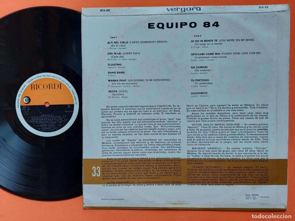 Discos de vinilo: EQUIPE 84 - LP Spain 1&ordf; EDICI&Oacute;N - MINT * VERGARA 1966 - Foto 2