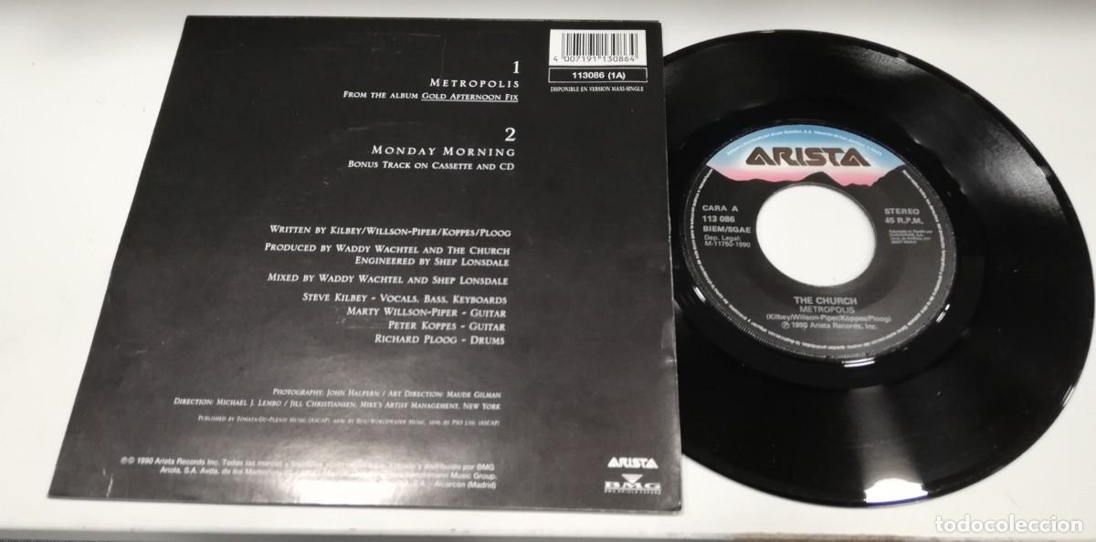 Discos de vinilo: SCO104-The Church - Metropolis (7&rdquo;, Single) - Foto 2