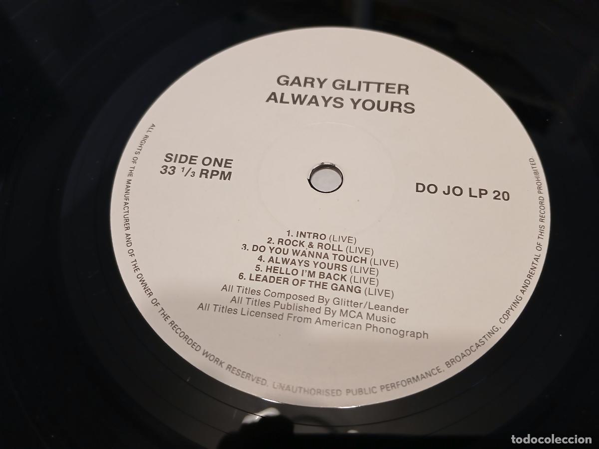 Discos de vinilo: Gary Glitter -Always yours- (1985) LP disco vinilo - Foto 2