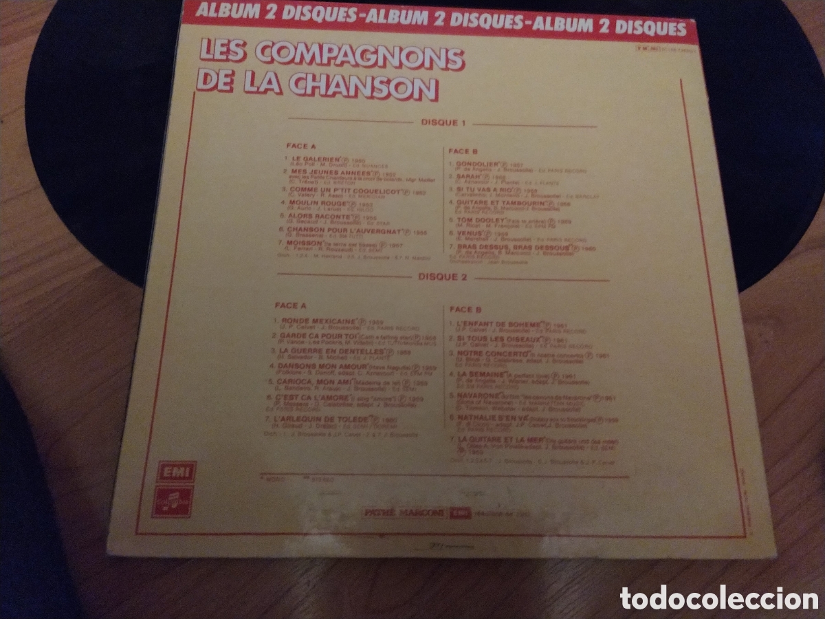 Discos de vinilo: album 2 disco&nbsp;- les compagnons de la chanson - Foto 3