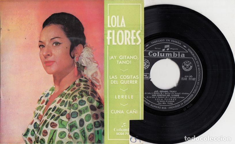 Discos de vinilo: LOLA FLORES - AY GITANO TANO - EP DE VINILO - C-35 - Foto 1