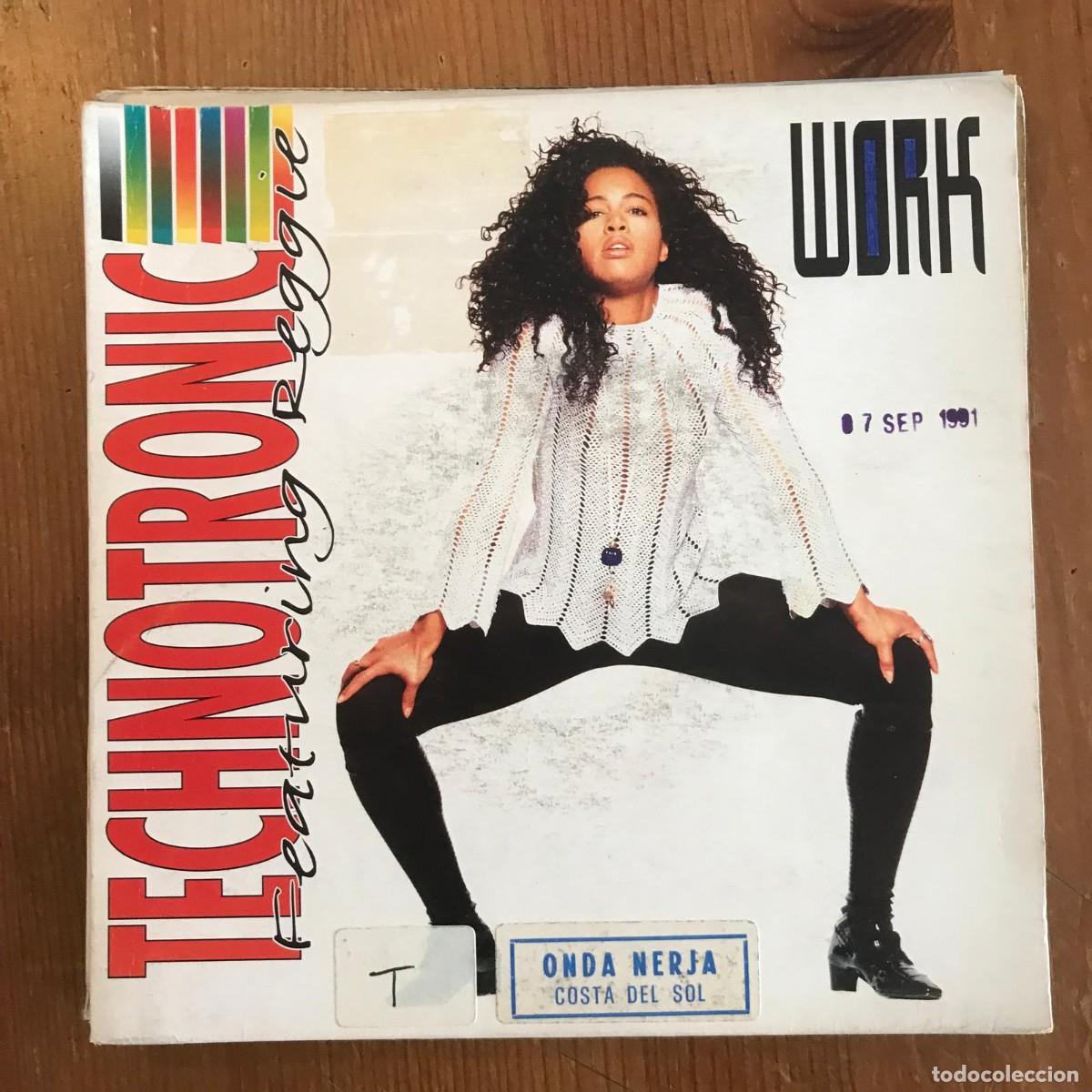 Discos de vinilo: TECHNOTRONIC - WORK - SINGLE MAX 1991 PROMO - Foto 1
