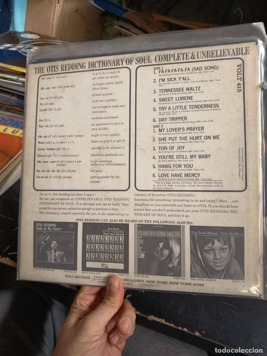 Discos de vinilo: LOTE 121, LP OTIS REDING - Foto 2