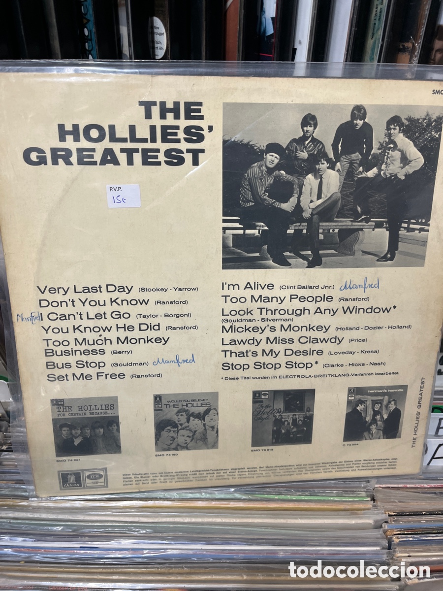 Discos de vinilo: the hollies greatests - Foto 2