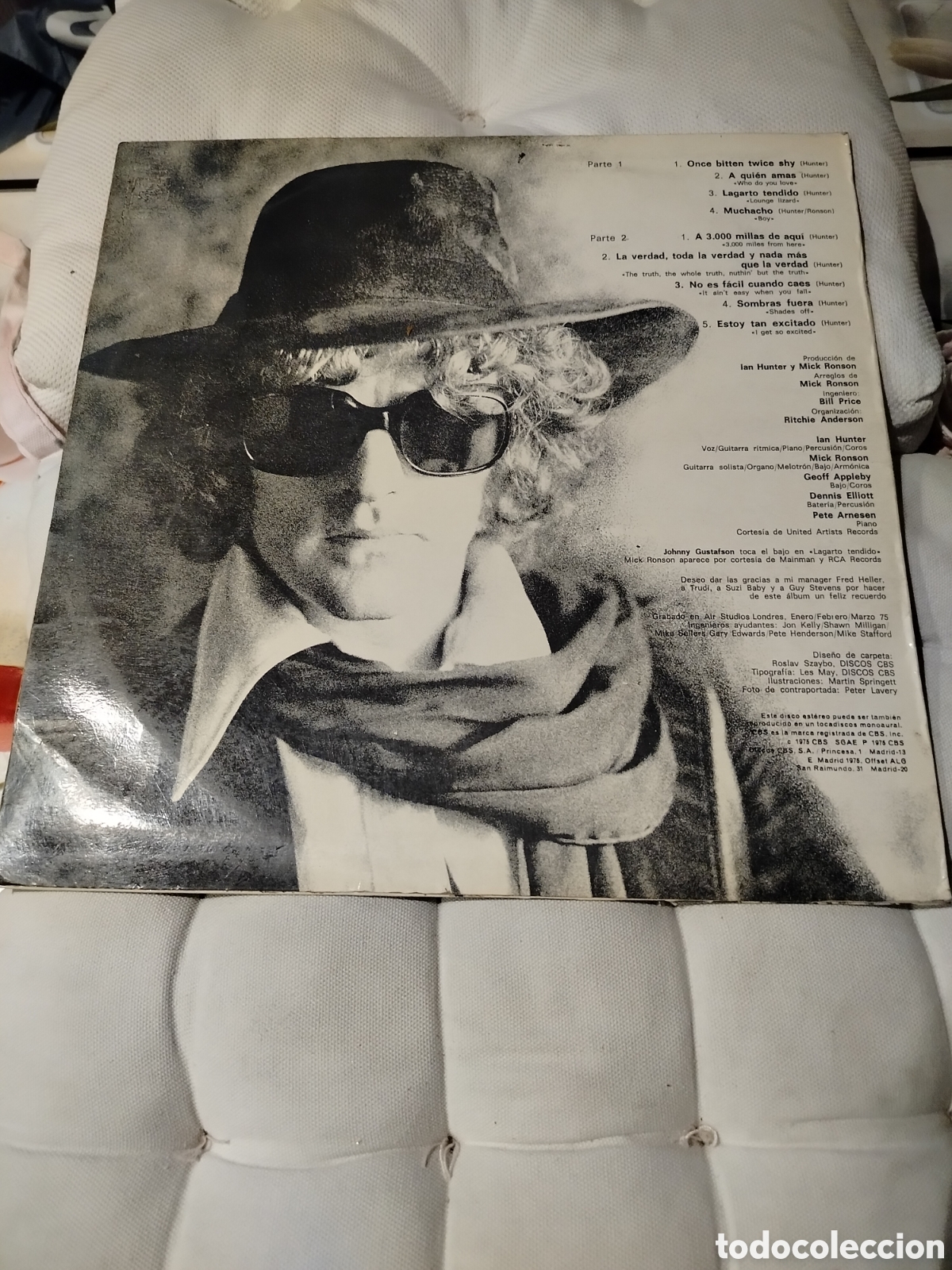 Discos de vinilo: Ian Hunter LP 1975.. - Foto 2