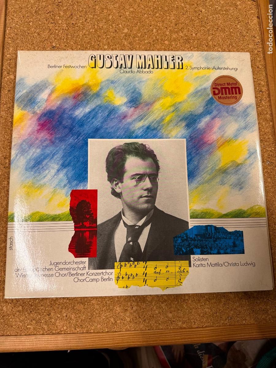 Discos de vinilo: Curioso disco de vinilo GUSTAV MAHLER - Foto 1