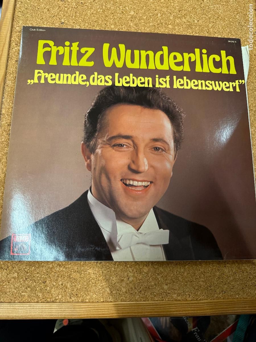 Discos de vinilo: Curioso disco de vinilo FRITZ WUNDERLICH - Foto 1