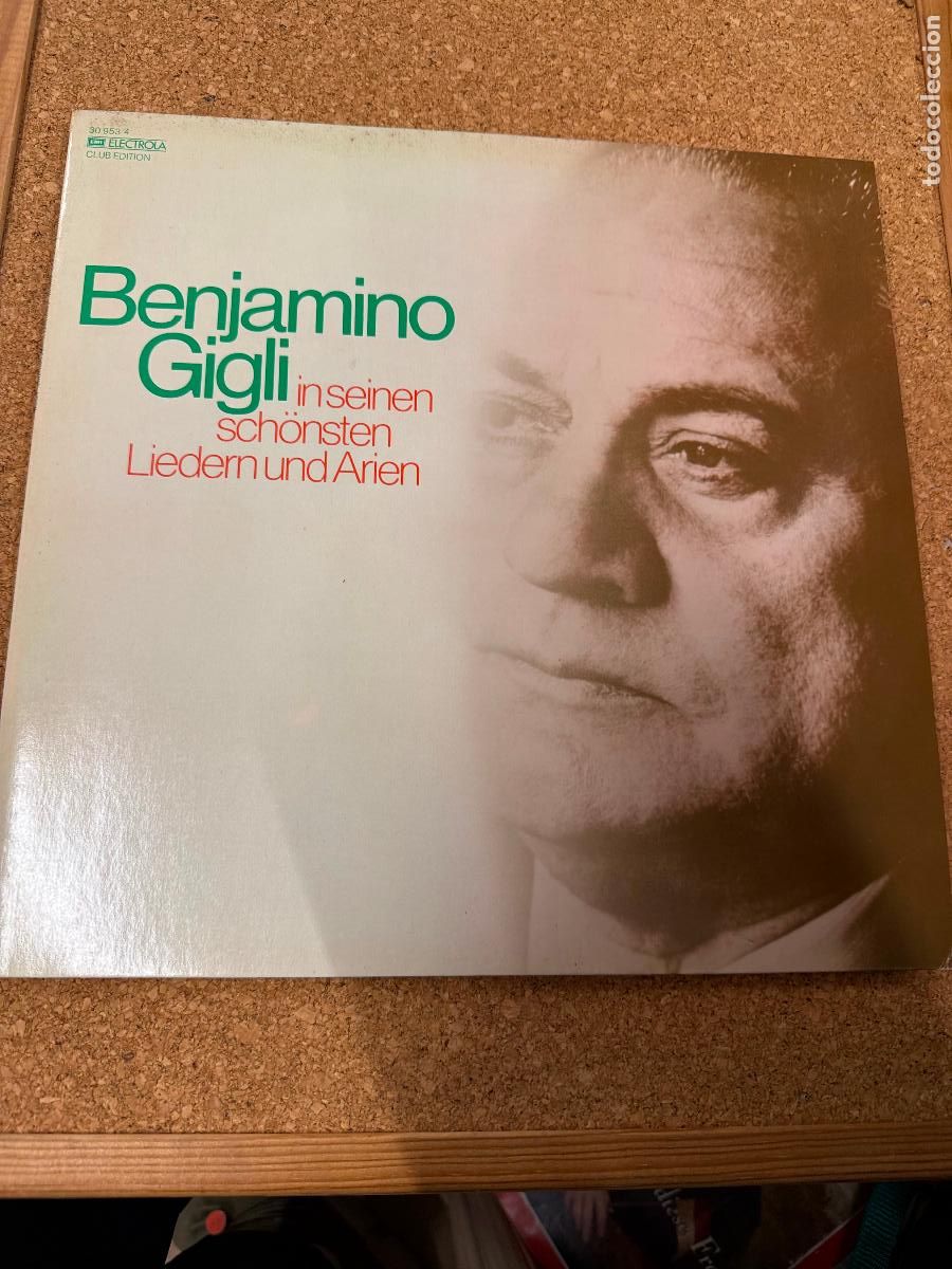 Discos de vinilo: Curioso disco de vinilo BENJAMINO GIGLI - Foto 1