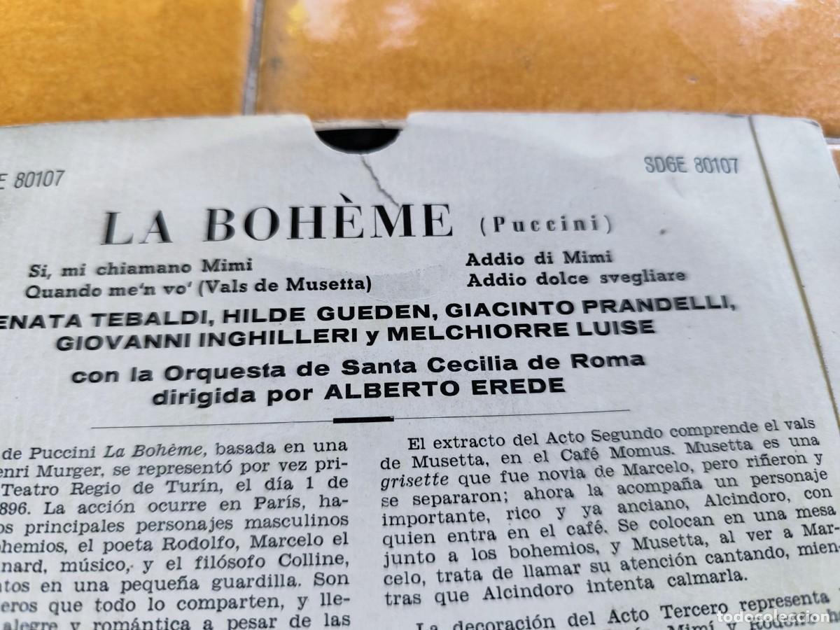 Discos de vinilo: LA BOHEME / PUCCINI / CJA 371 / DECCA - Foto 5