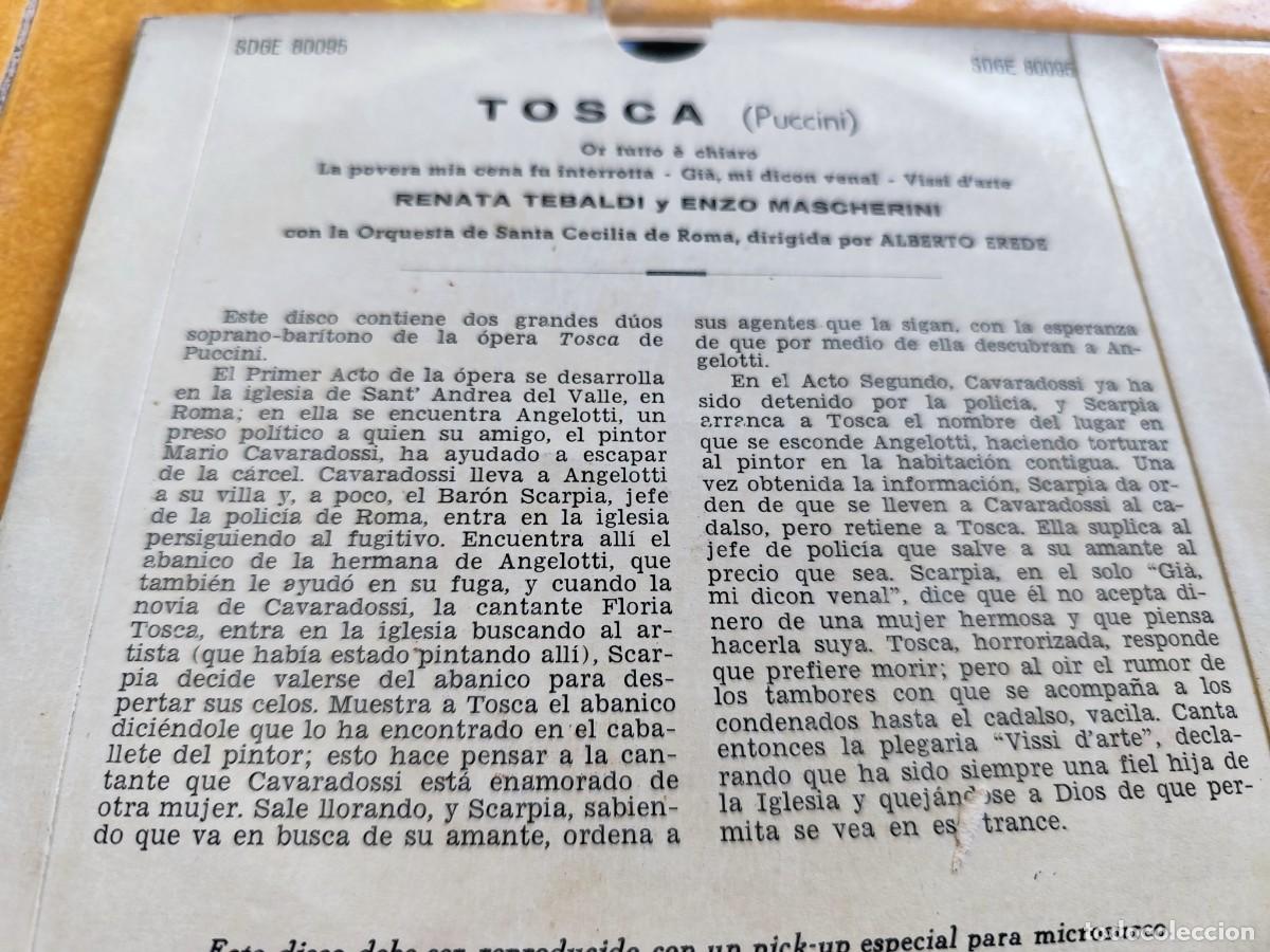 Discos de vinilo: TOSCA / PUCCINI / CJA 371 / DECCA - Foto 4