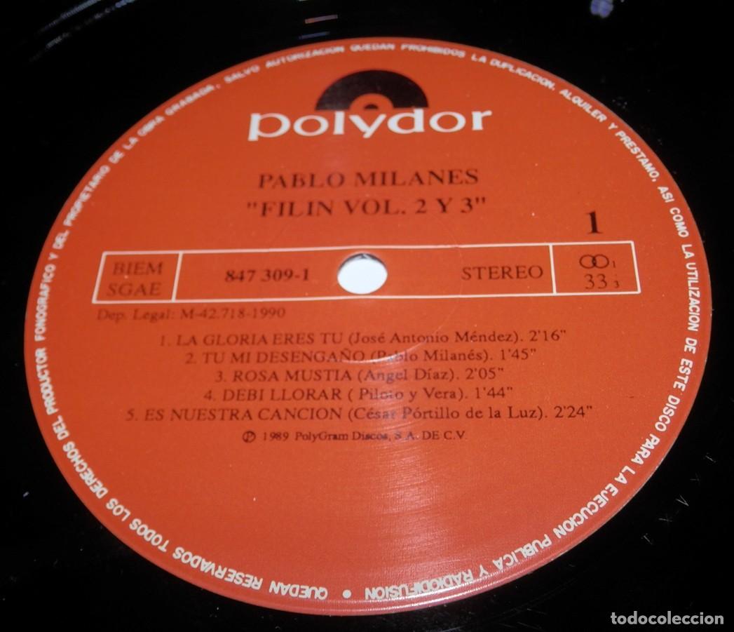 Discos de vinilo: DISCO LP VINILO DE PABLO MILAN&Eacute;S - Foto 3