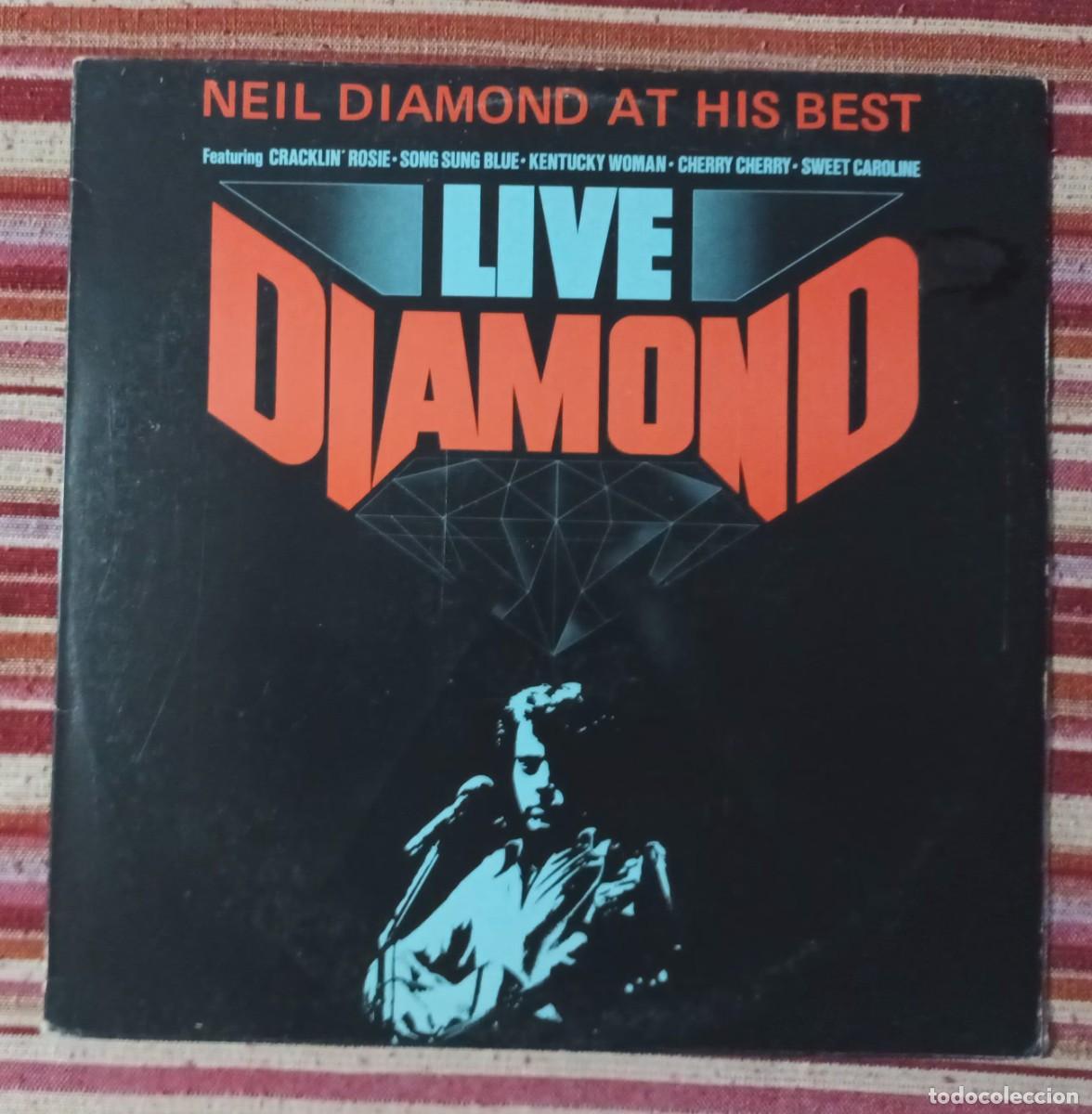 Discos de vinilo: NEIL DIAMOND - AT HIS BEST - LIVE LP. - Foto 1