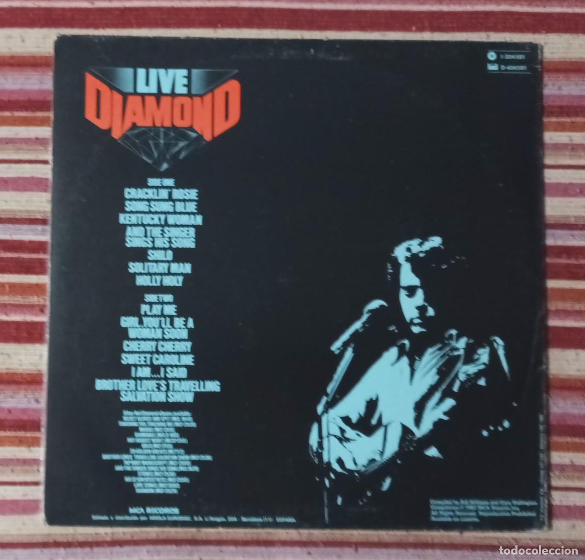Discos de vinilo: NEIL DIAMOND - AT HIS BEST - LIVE LP. - Foto 2