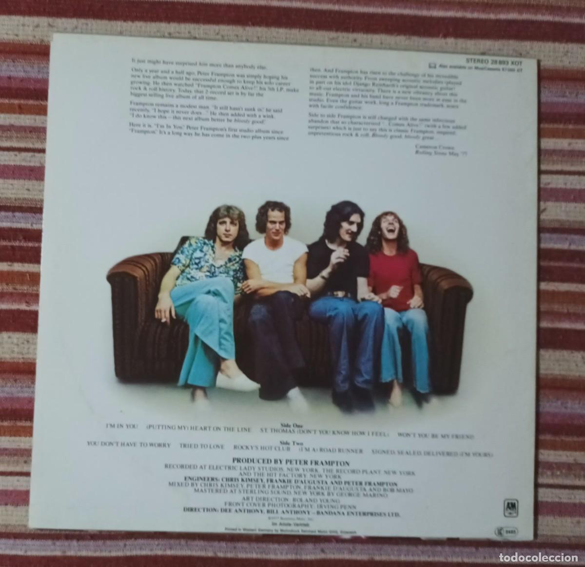 Discos de vinilo: PETER FRAMPTON - I&acute;M IN YOU - LP. - Foto 2