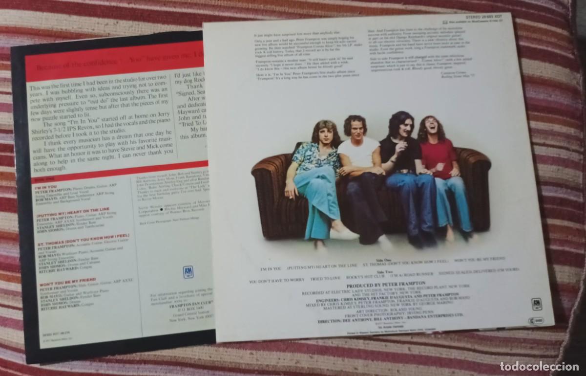 Discos de vinilo: PETER FRAMPTON - I&acute;M IN YOU - LP. - Foto 4