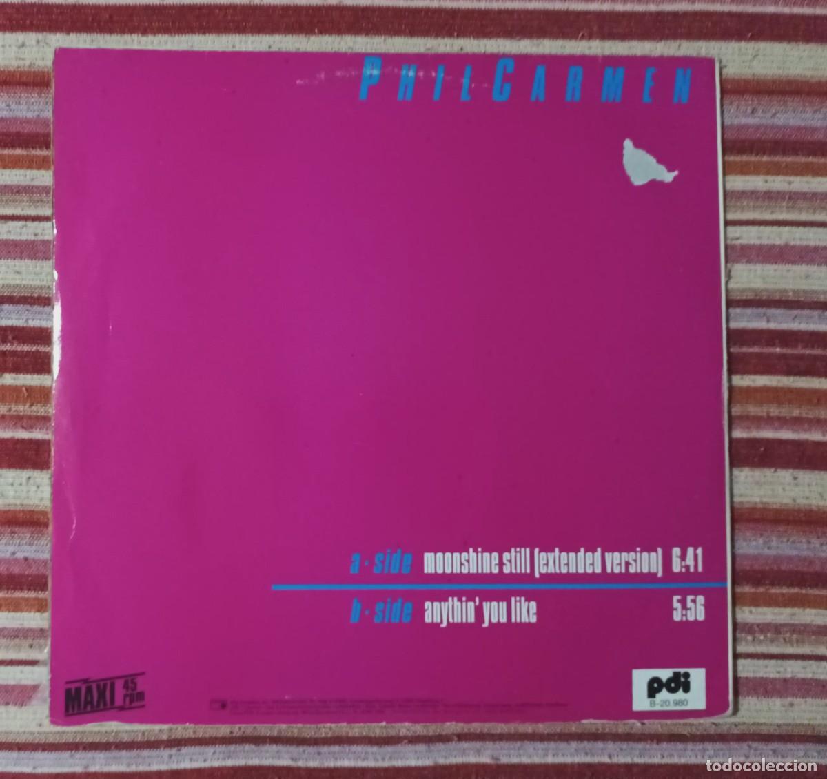 Discos de vinilo: PHIL CARMEN - MOONSHINE STILL - MAXI SINGLE - Foto 2