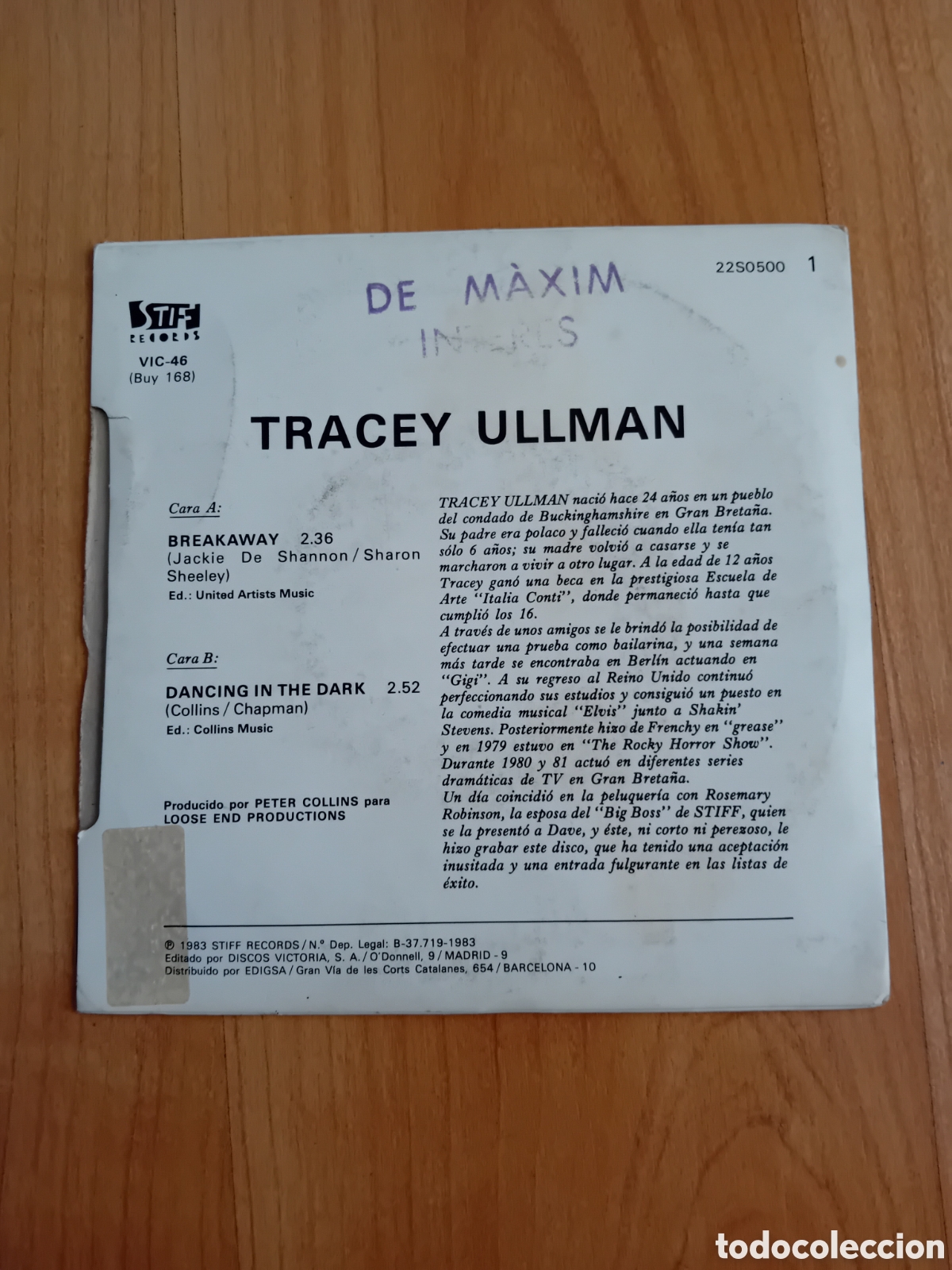 Discos de vinilo: TRACEY ULLMAN. BREAKAWAY - Foto 2