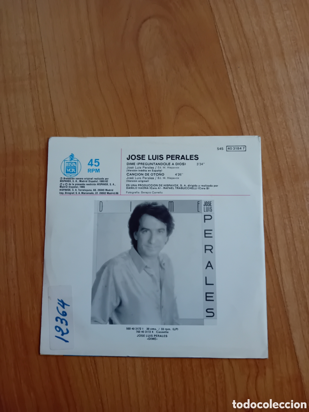 Discos de vinilo: JOSE LUIS PERALES. DIME - Foto 2