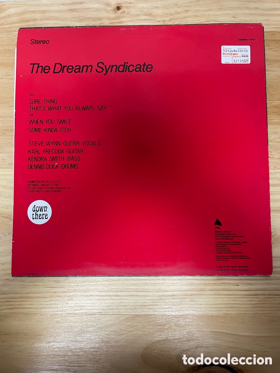 Discos de vinilo: Disco de vinilo. The Dream Syndicate. Down There Records 1982 - Foto 5