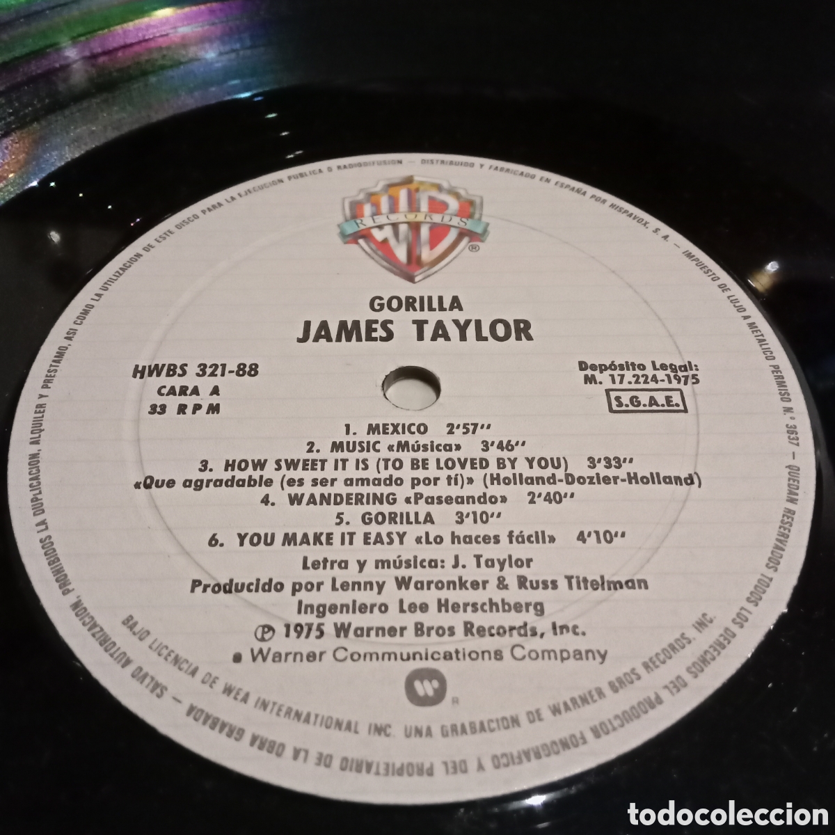 Discos de vinilo: LOTE JAMES TAYLOR - 3 LP - Foto 5