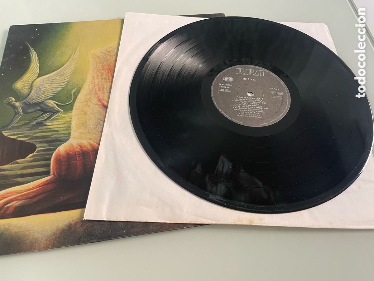 Discos de vinilo: Disco de vinilo. The Fixx Calm Animals. RCA 1988 - Foto 2