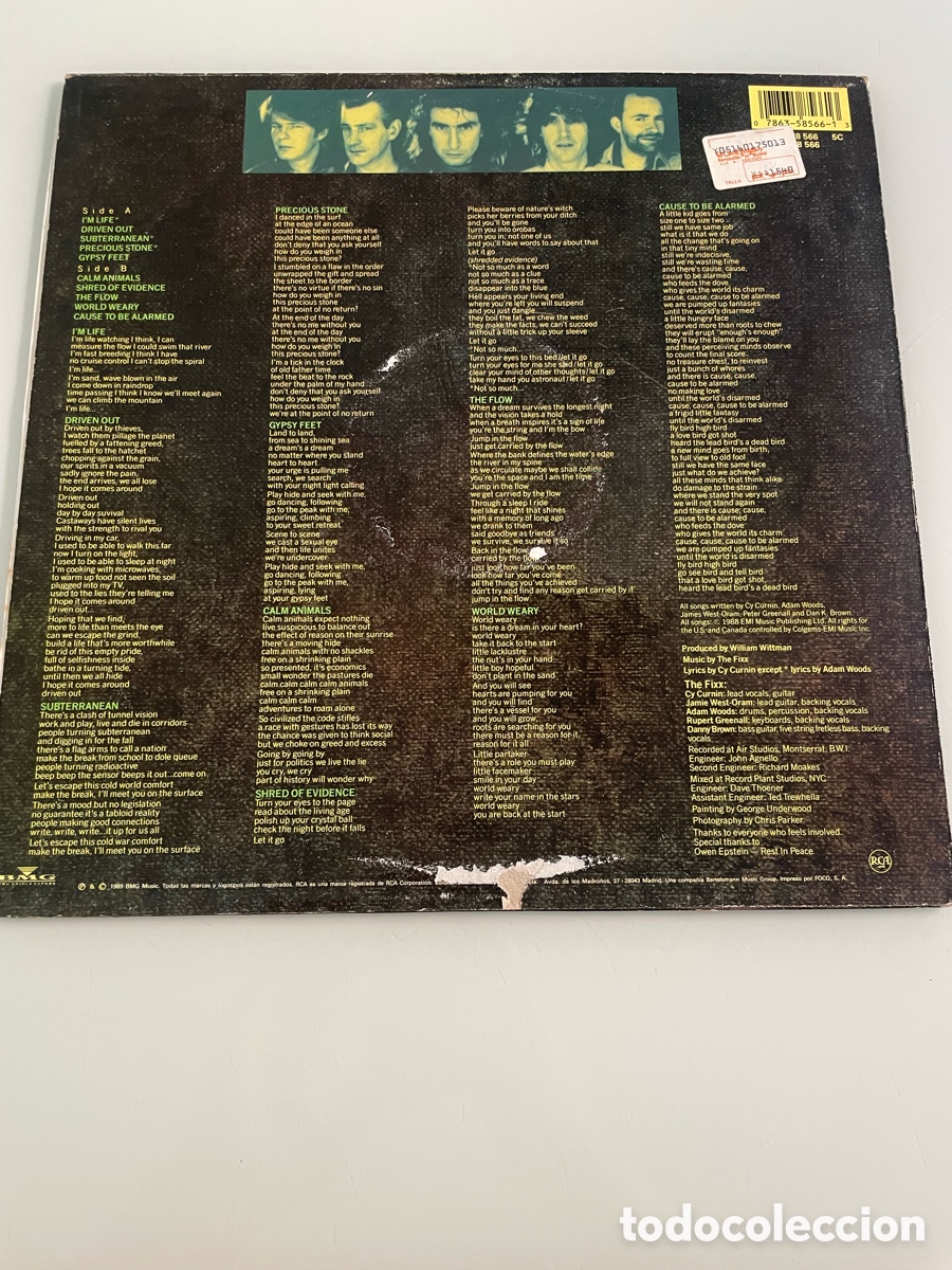 Discos de vinilo: Disco de vinilo. The Fixx Calm Animals. RCA 1988 - Foto 4