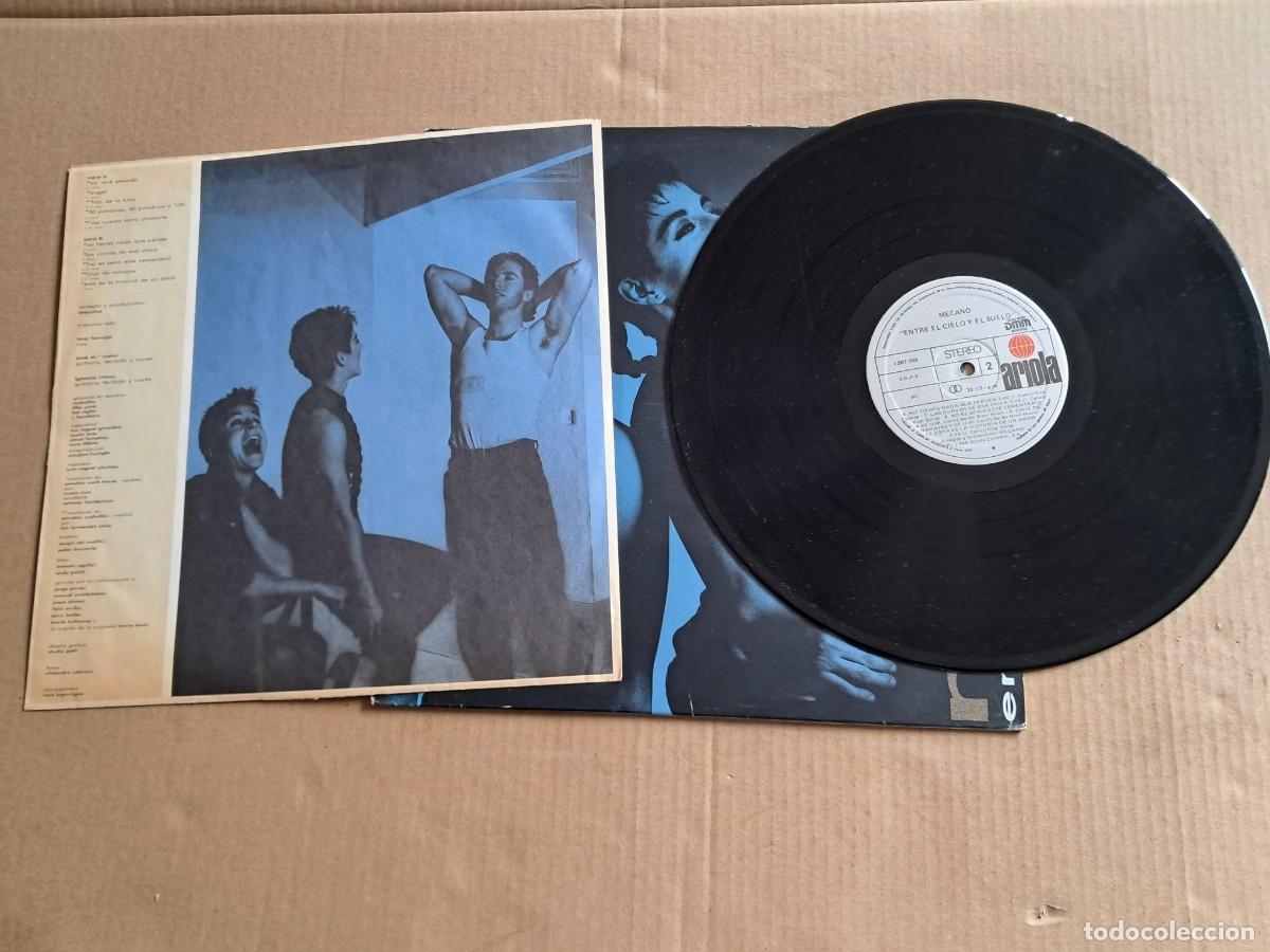Discos de vinilo: MECANO - ENTRE EL CIELO Y EL SUELO LP 1986 - Foto 4
