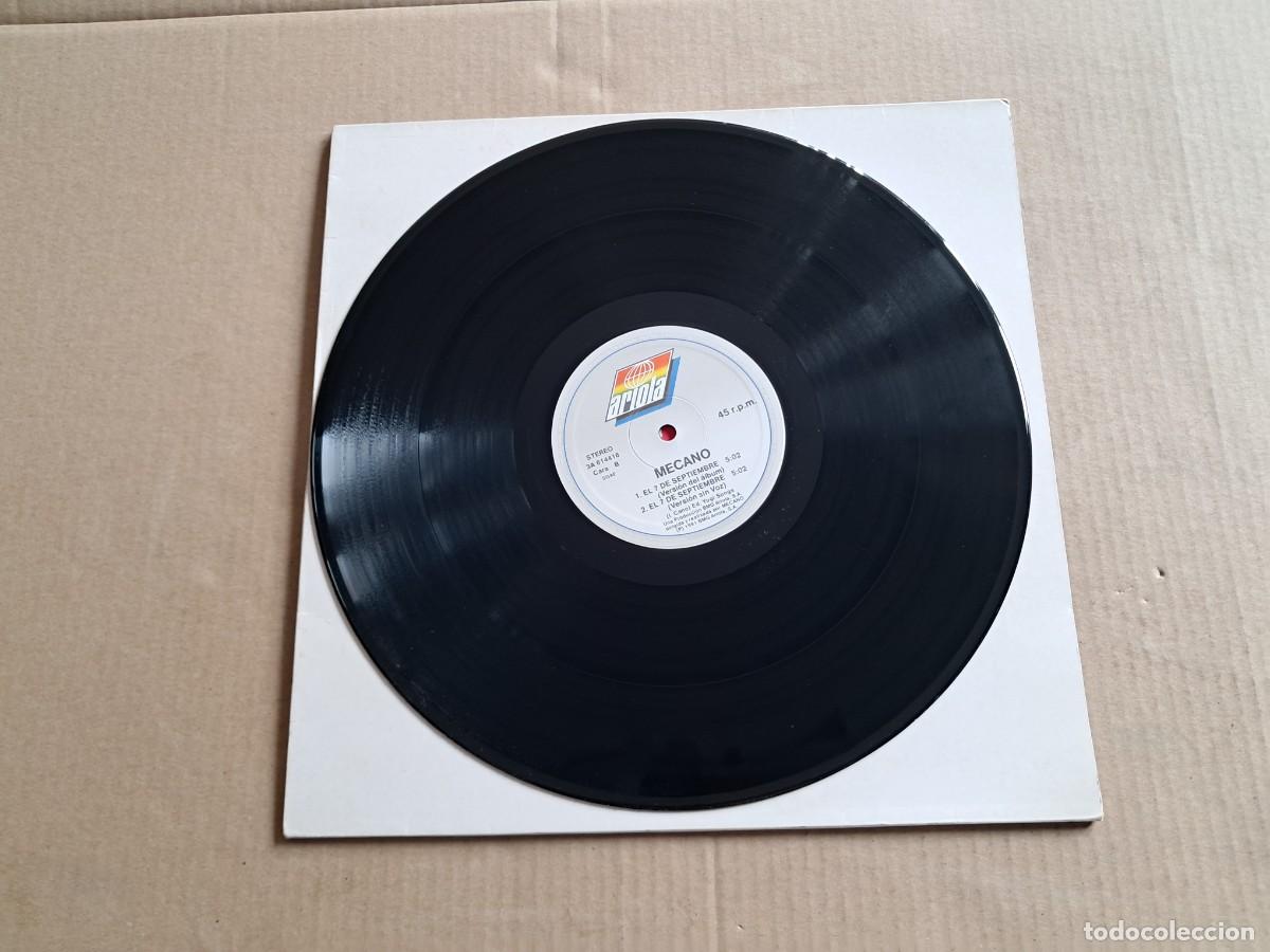 Discos de vinilo: MECANO - EL 7 DE SEPTIEMBRE MAXI SINGLE 1991 - Foto 2
