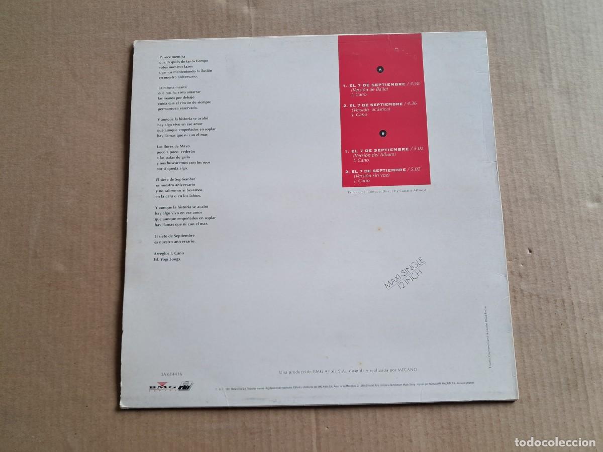 Discos de vinilo: MECANO - EL 7 DE SEPTIEMBRE MAXI SINGLE 1991 - Foto 3