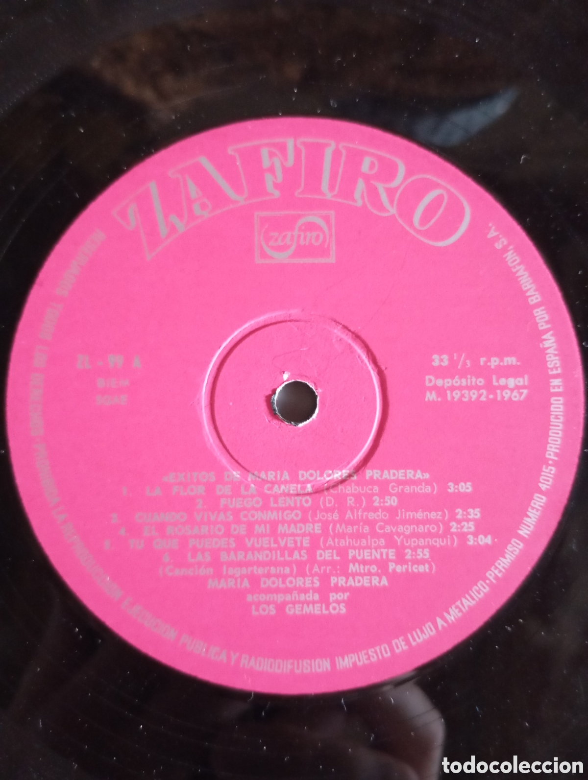 Discos de vinilo: EXITOS DE MARIA DOLORES PRADERA - ZAFIRO - 1971 - Foto 10