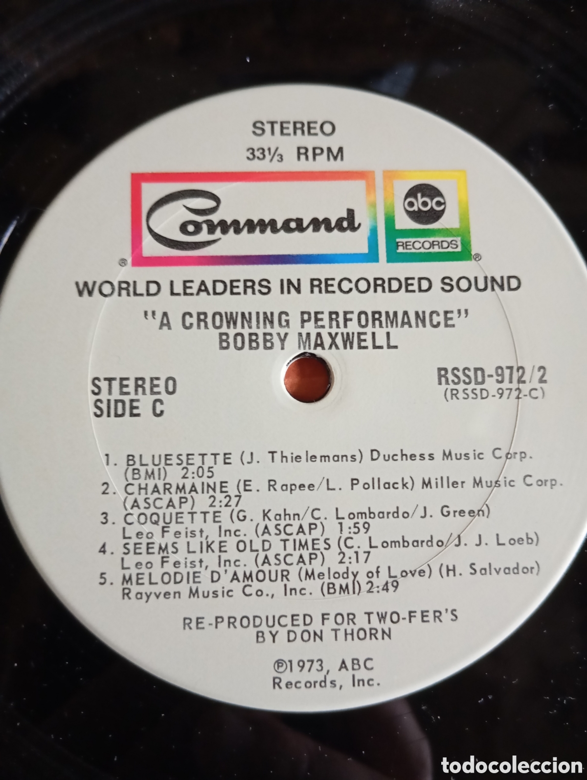 Discos de vinilo: A CROWNING PERFORMANCE - BOBBY MAXWELL-HARP - COMMAND TWO-RECORD SET - 1973 (DOBLE LP) - Foto 19
