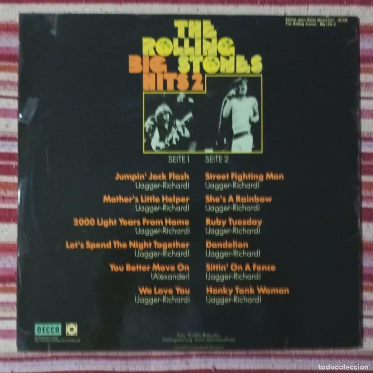 Discos de vinilo: THE ROLLING STONES - BIG HITS 2 - LP - Foto 2