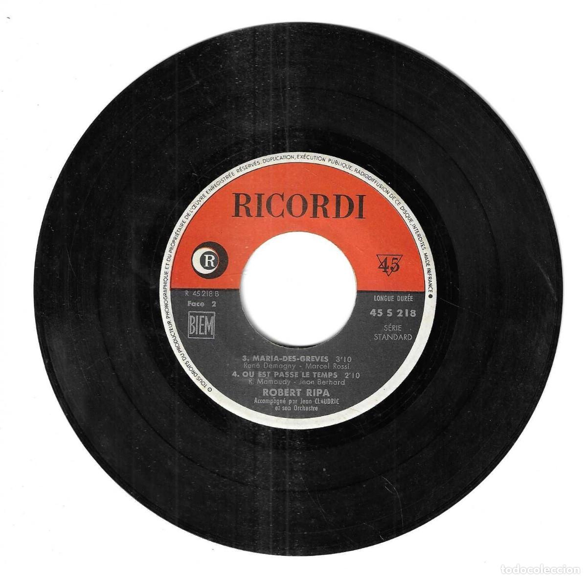 Discos de vinilo: ROBERT RIPA - MAGALI / SI TU SAVAIS +2 - DILLARD - Foto 3