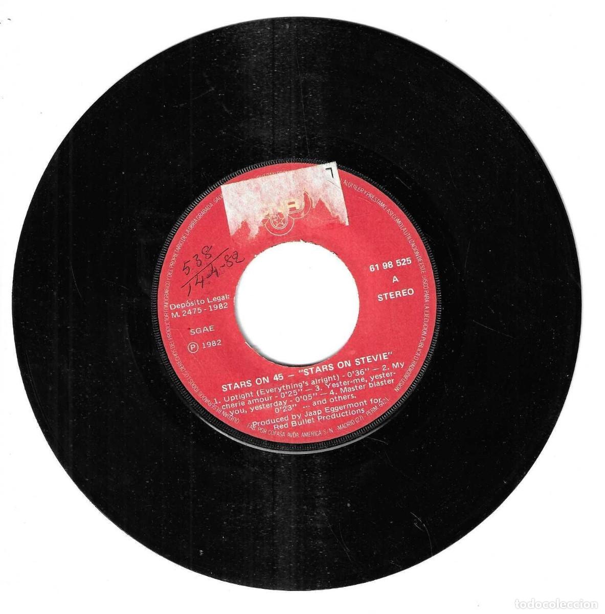 Discos de vinilo: STARS ON STEVIE - FONOGRAM - 1982 - Foto 2