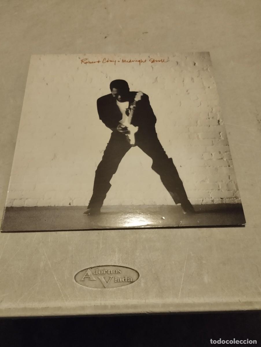 Discos de vinilo: ROBERT CRAY LP MIDNIGHT STROLL ESP.1990 ENCARTE LETRAS - Foto 1