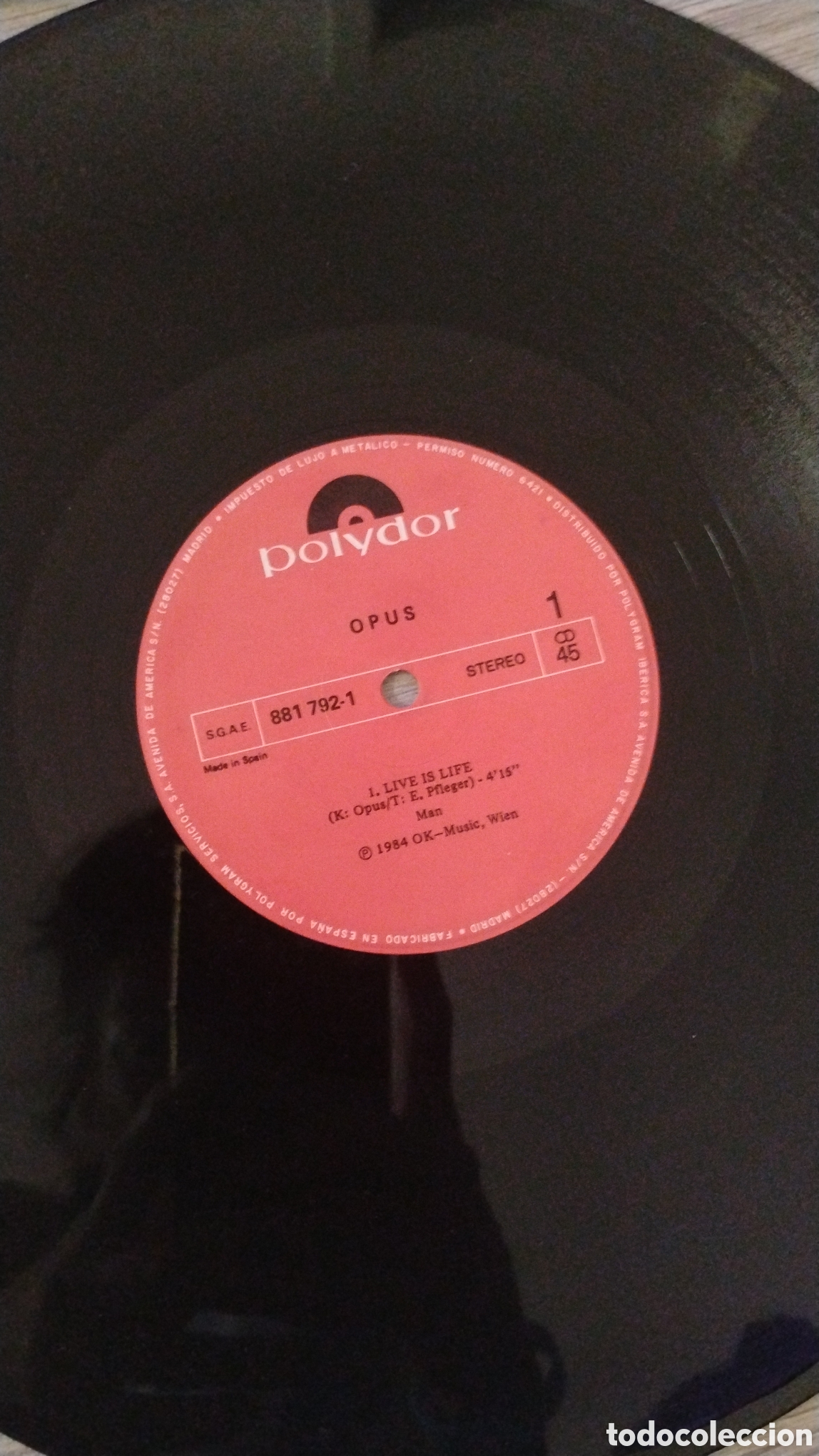 Discos de vinilo: OPUS-LIVE IS LIVE-MAXI-POLYDOR/GERMANY-IB - Foto 3