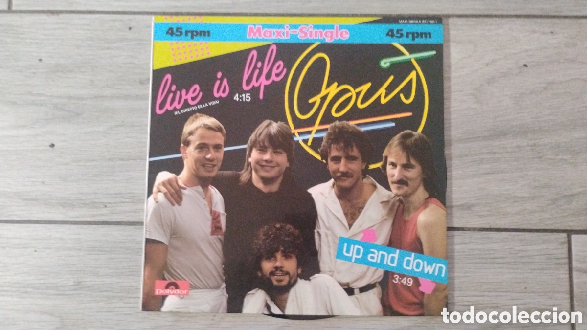 Discos de vinilo: OPUS-LIVE IS LIVE-MAXI-POLYDOR/GERMANY-IB - Foto 1
