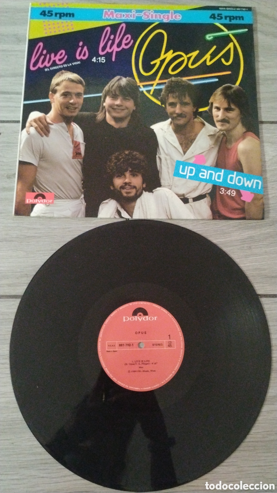 Discos de vinilo: OPUS-LIVE IS LIVE-MAXI-POLYDOR/GERMANY-IB - Foto 2