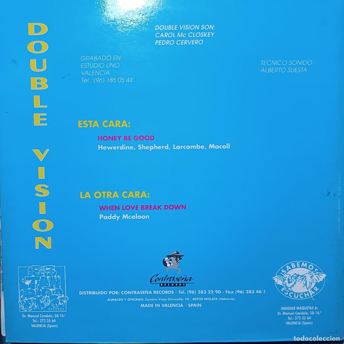 Discos de vinilo: DOUBLE VISION - Honey Be Good Maxi 12&rdquo; 1994 SPAIN - Foto 2