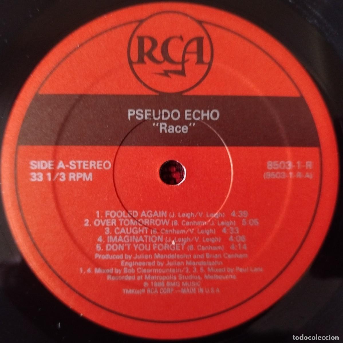 Discos de vinilo: PSEUDO ECHO ** Race ** VINILO LP 1989 USA - Foto 3