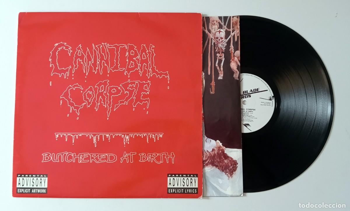Discos de vinilo: LP CANNIBAL CORPSE - BUTCHERED AT BIRTH - Foto 3