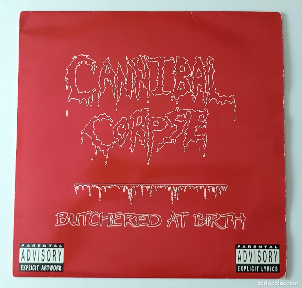 Discos de vinilo: LP CANNIBAL CORPSE - BUTCHERED AT BIRTH - Foto 1