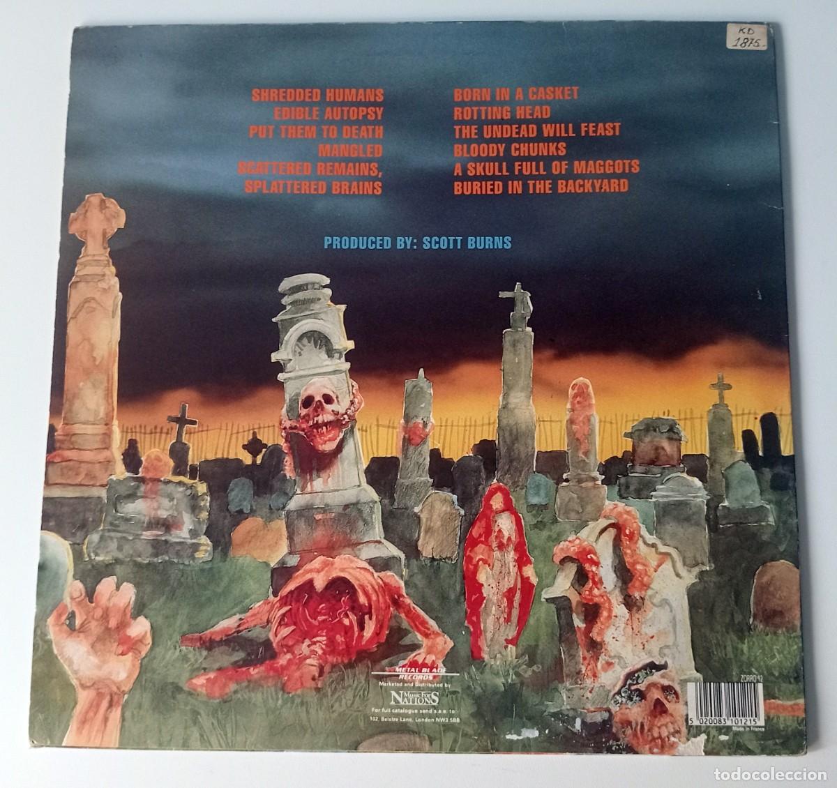 Discos de vinilo: LP CANNIBAL CORPSE - EATEN BACK TO LIFE - Foto 2