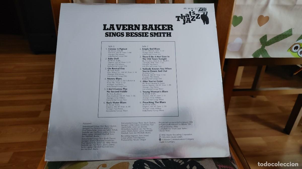 Discos de vinilo: LA VERN BAKER-LP SINGS BESSIE SMITH-GATEFOLD - Foto 2