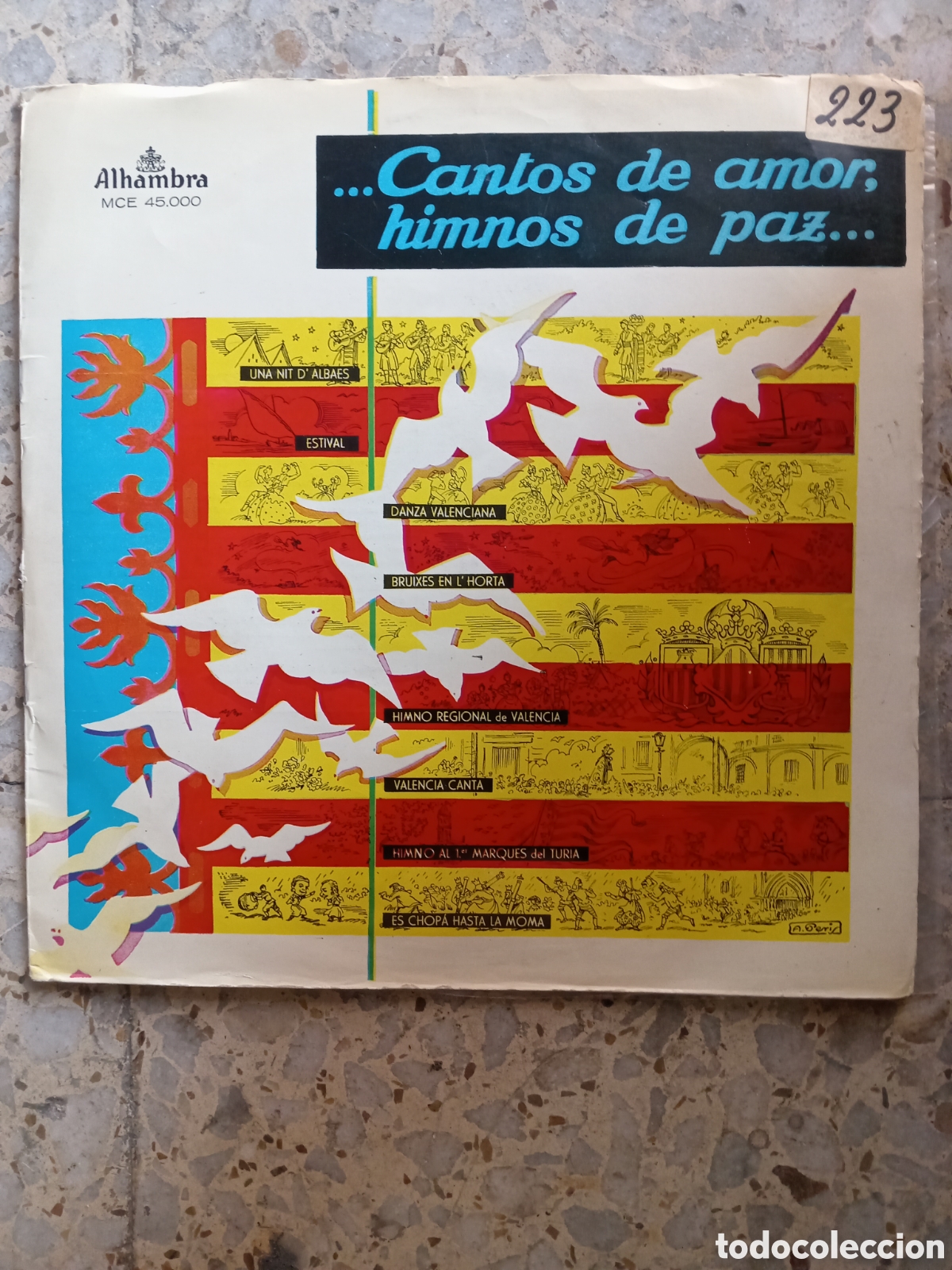 Dischi in vinile: LP CANTOS DE AMOR HIMNOS DE PAZ HIMNO VALENCIA 1958