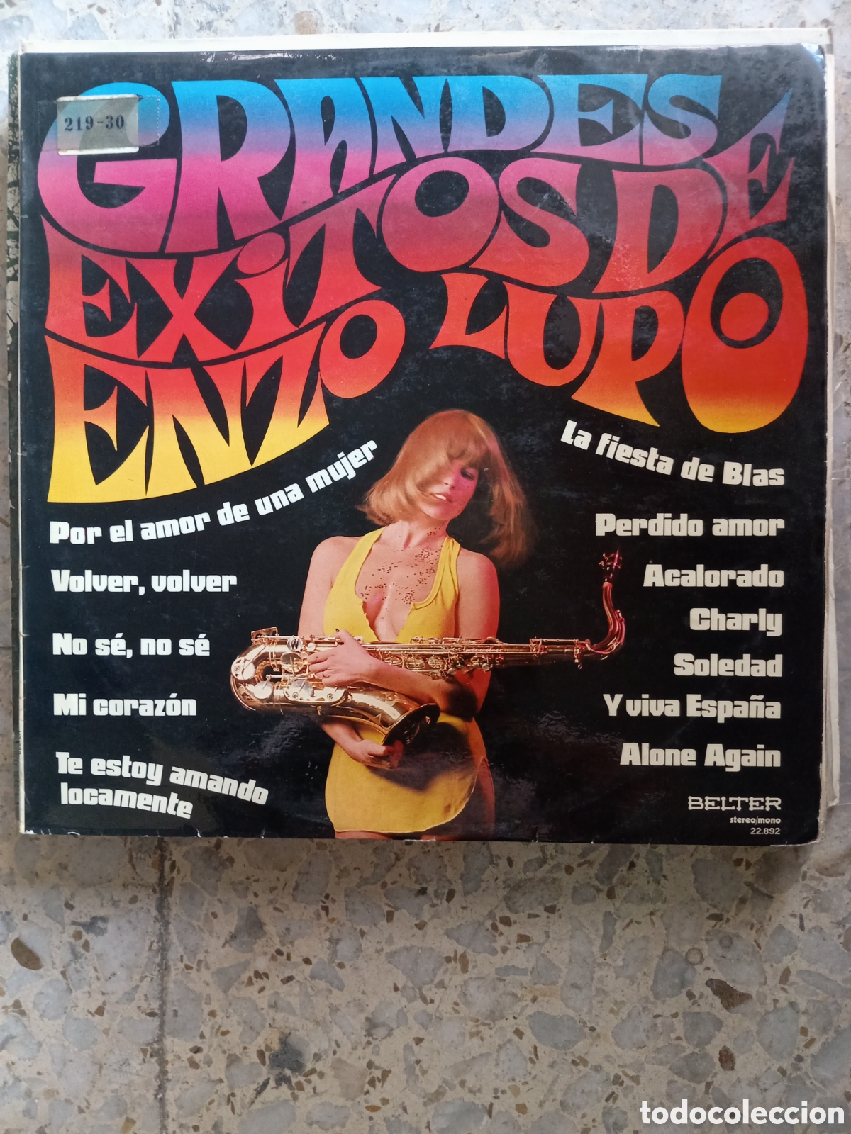 Discos de vinilo: LP GRANDES EXITOS DE ENZO LUPO 1974 - Foto 1