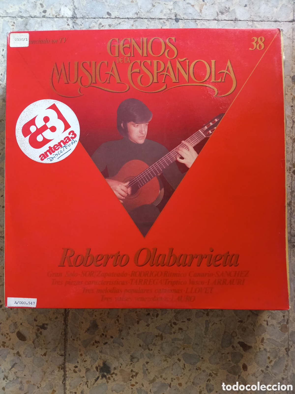 Dischi in vinile: LP ROBERTO OLABARRIETA GENIOS DE LA MUSICA ESPA&Ntilde;OLA