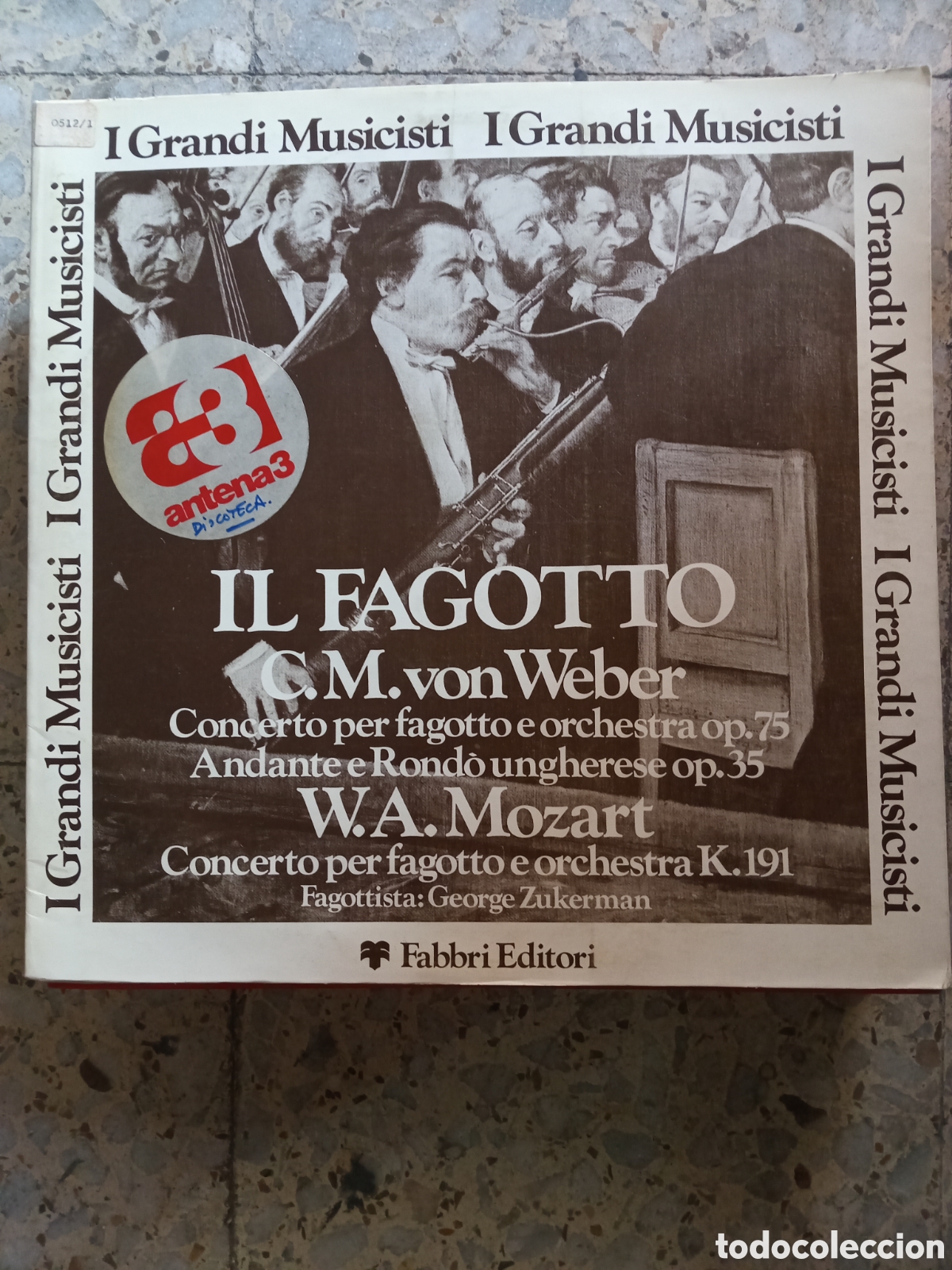 Dischi in vinile: LP IL FAGOTTO WEBER MOZART GEORGE ZUKERMAN